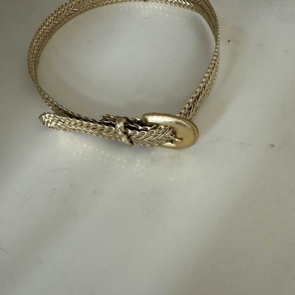Elegant Gold Braided Belt - Picture 2 of 3